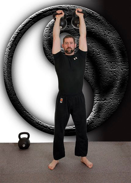 Florian Kiendl Doppelte Kettlebell Presse