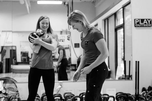 Lori Crock Coaching Kettlebell Cleans