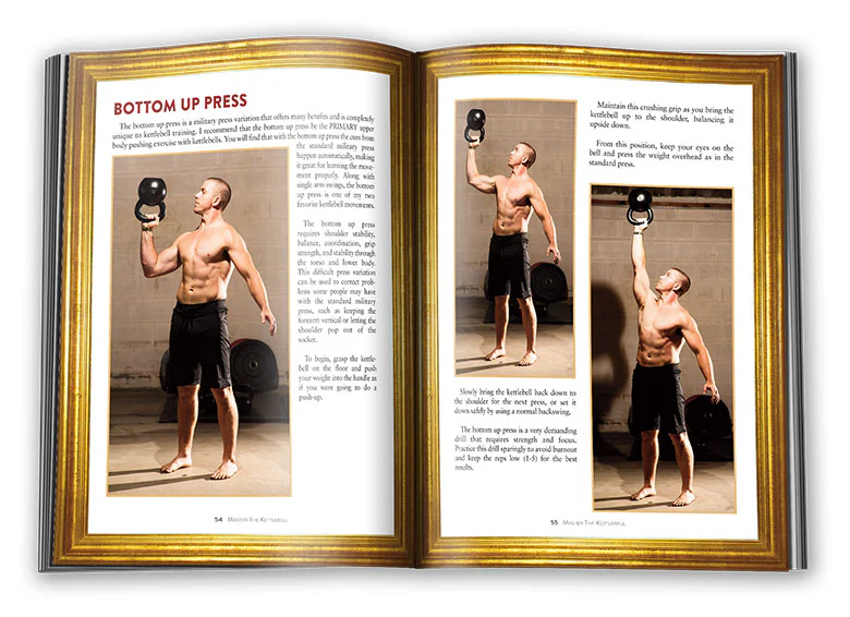 Max Shank Bottoms-up press in Master the Kettlebell