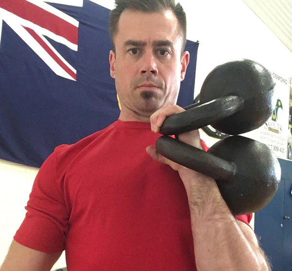 Matt Beecroft Stacked Kettlebell Press