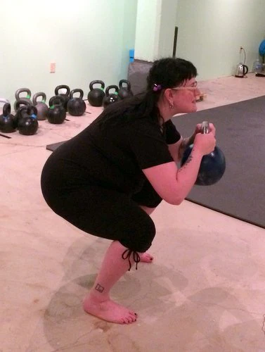 Karen 1 month in at Superb Health 2014