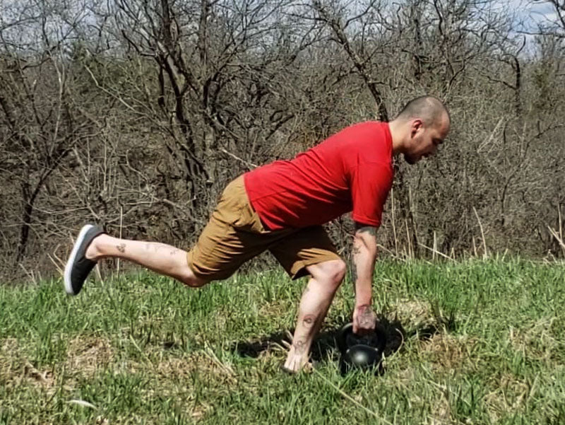 William Sturgeon RKC Team Leader, one leg kettlebell deadlift