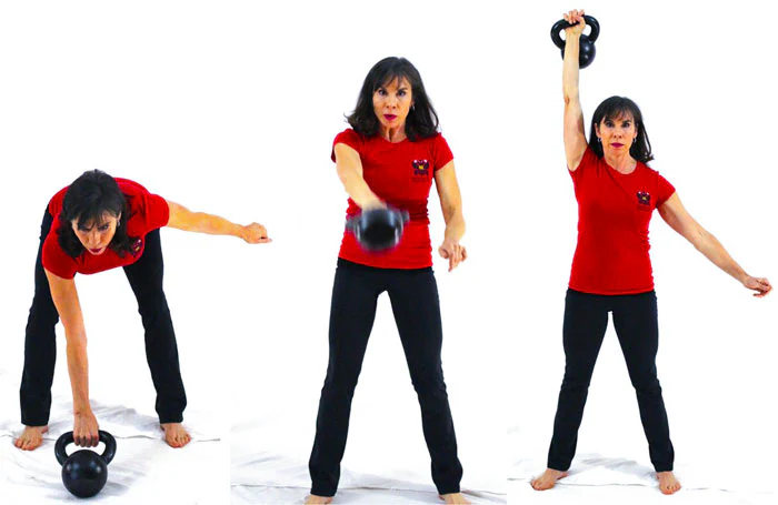 Andrea Du Cane Kettlebell Snatch Test