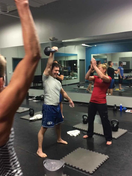 RKC snatch test John at Movestrong Kettlebells