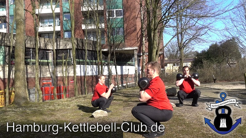 Frank Delventhal's Kettlebell squat massacre