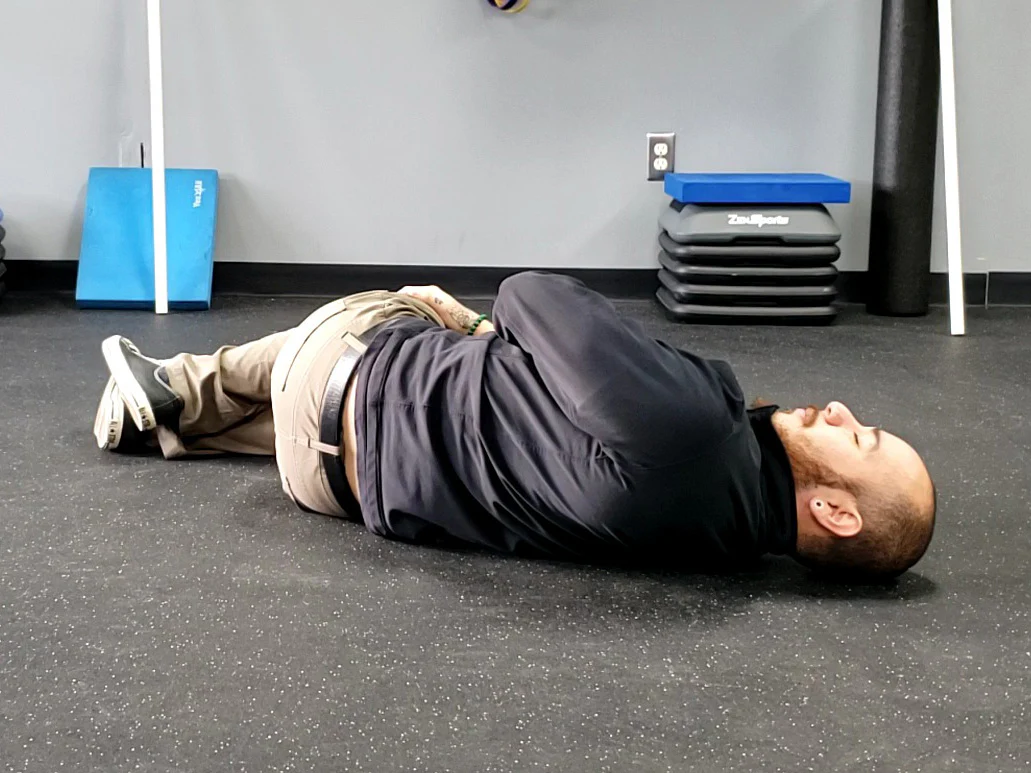 William Sturgeon demonstrates side breathing