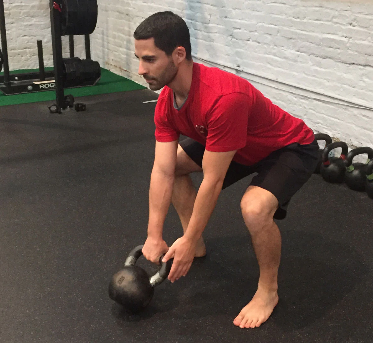 Kettlebell swing set up