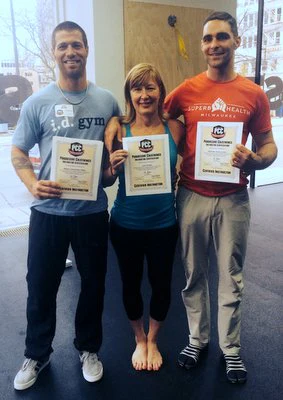 Three RKC instrutors Earn PCC Together