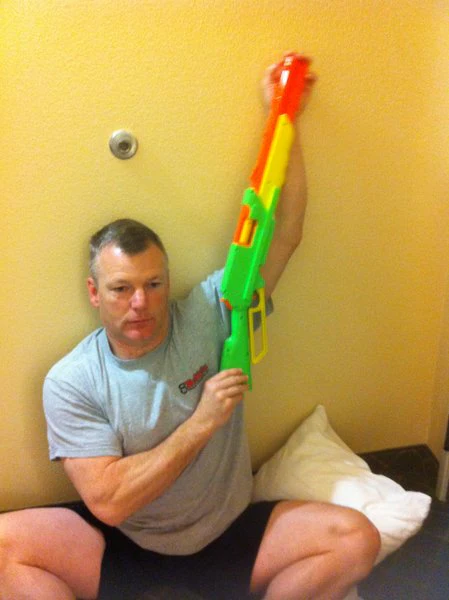 Paul Britt Practicing FMS Correctives for Shoulder Mobility