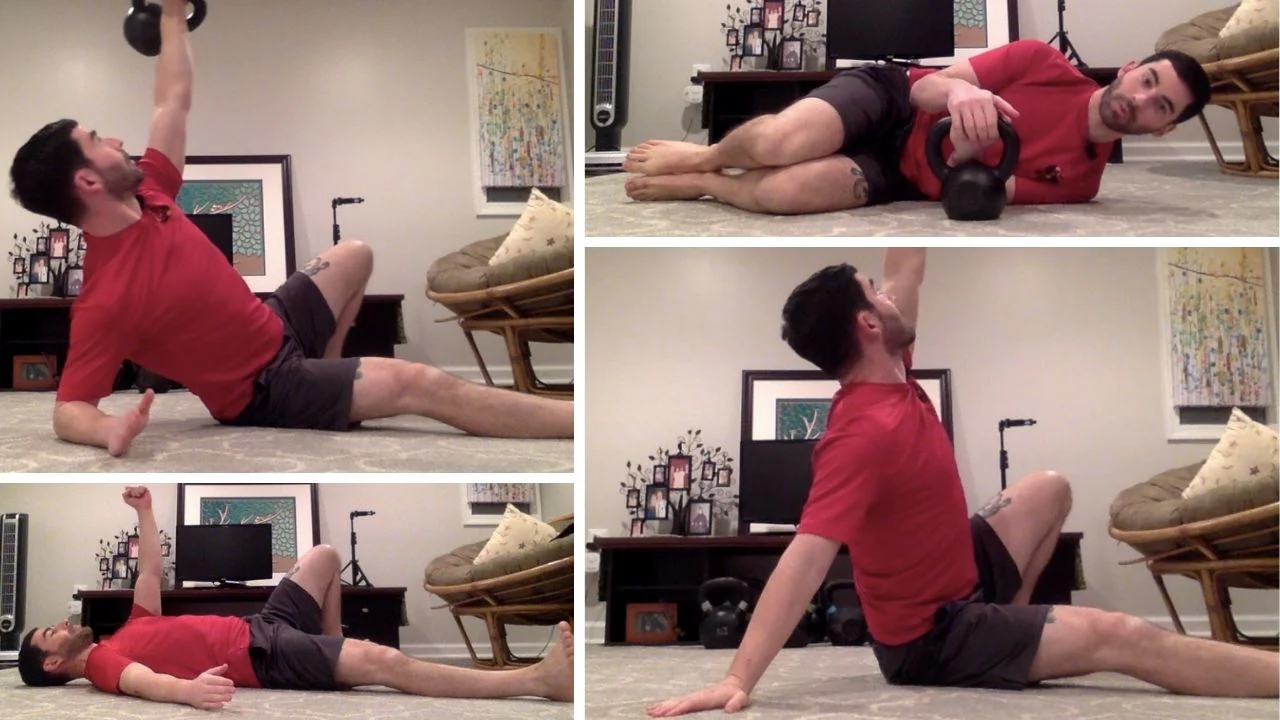 Ryan Jankowitz Get-Up Setup, Elbow, Tall Sit