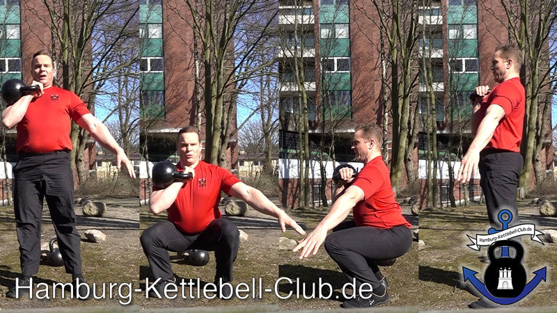 Frank Delventhal Single Kettlebell Front Squat